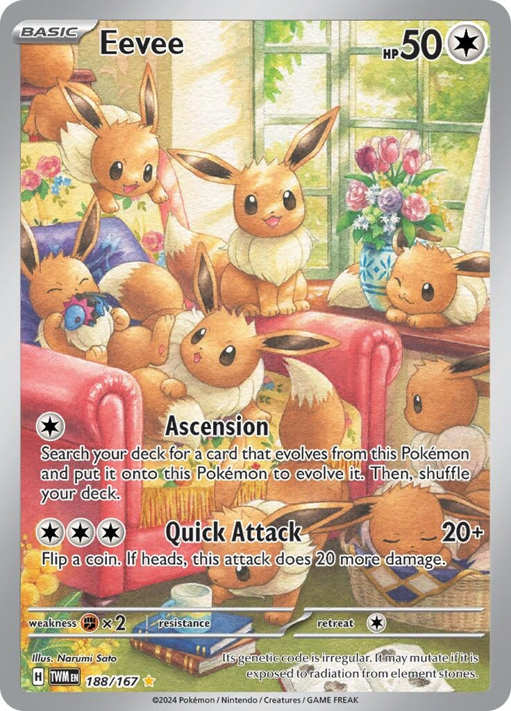 Image for Eevee (188/167) (SV06: Twilight Masquerade) - Pokemon