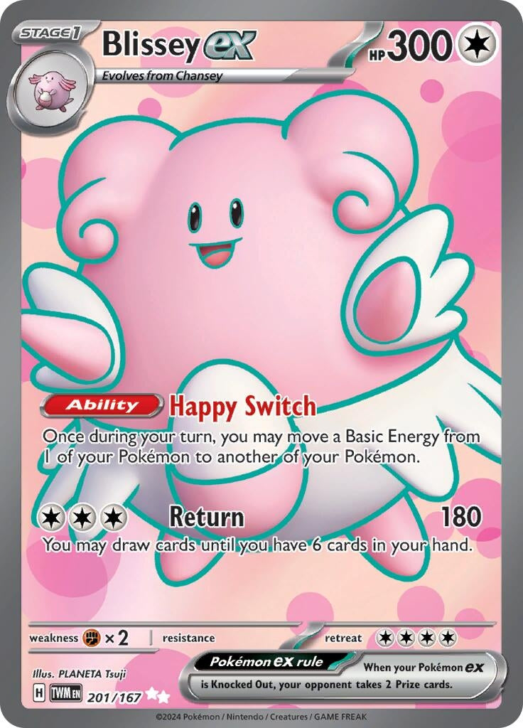 Blissey ex (201/167) (SV06: Twilight Masquerade)