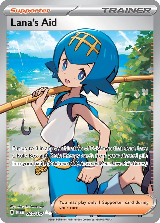 Image for Lana's Aid (207/167) (Holofoil) (SV06: Twilight Masquerade) - Pokemon