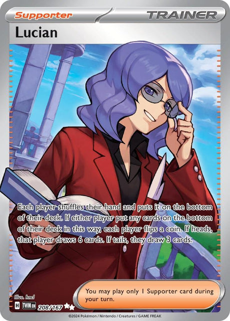 Image for Lucian (208/167) (SV06: Twilight Masquerade) - Pokemon