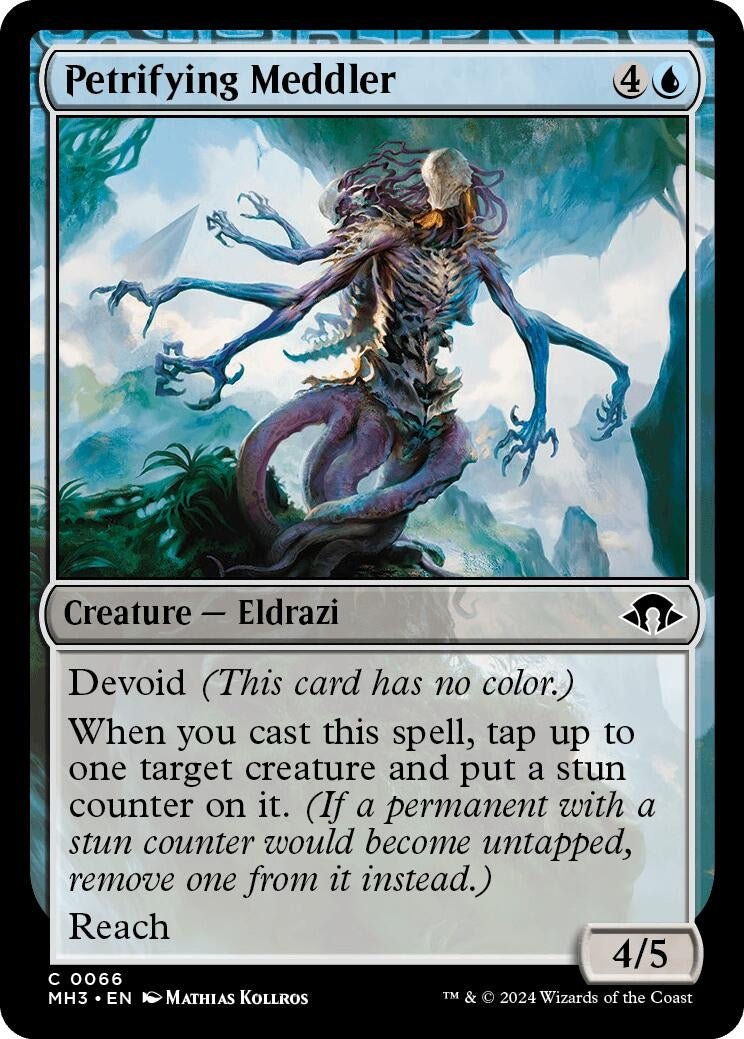 Image for Petrifying Meddler (66) (Foil) (Modern Horizons 3) - Magic: The Gathering