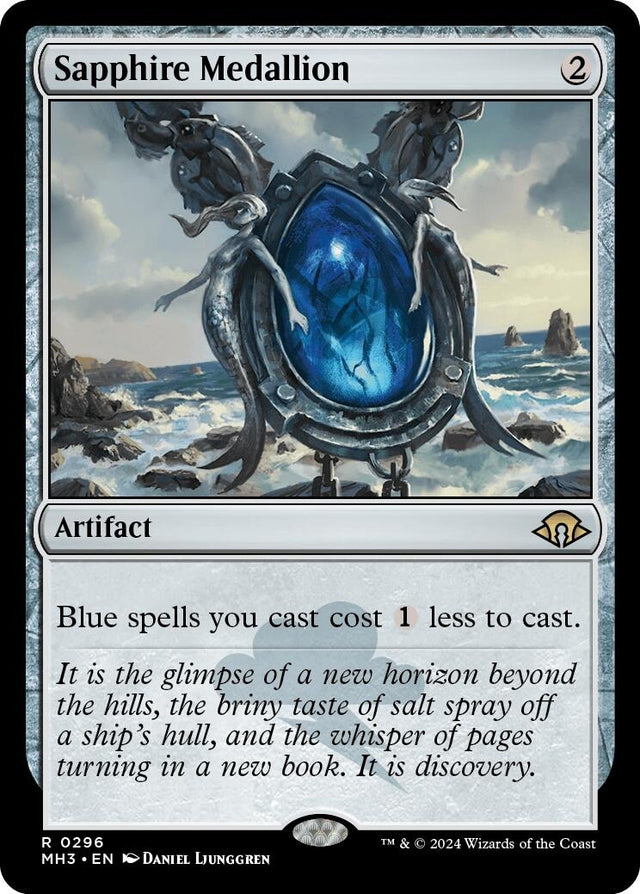 Image for Sapphire Medallion (296) (Modern Horizons 3) - Magic: The Gathering