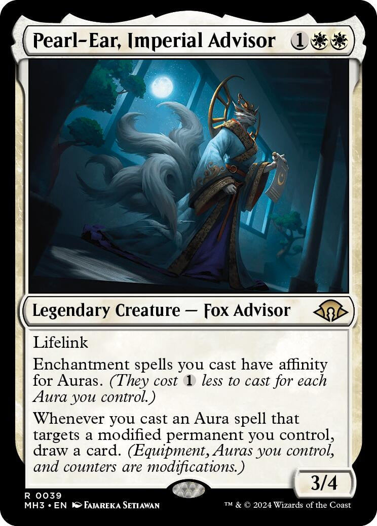 Image for Pearl-Ear, Imperial Advisor (39) (Foil) (Modern Horizons 3) - Magic: The Gathering