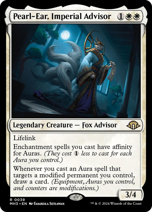Image for Pearl-Ear, Imperial Advisor (39) (Foil) (Modern Horizons 3) - Magic: The Gathering