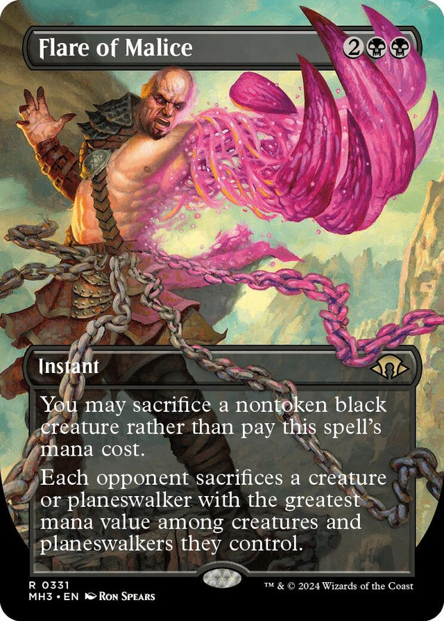 Image for Flare of Malice (Borderless) (331) (Modern Horizons 3) - Magic: The Gathering