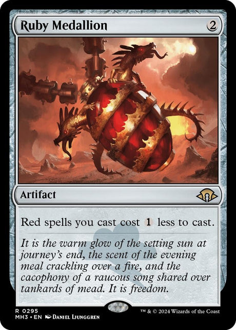 Image for Ruby Medallion (295) (Modern Horizons 3) - Magic: The Gathering