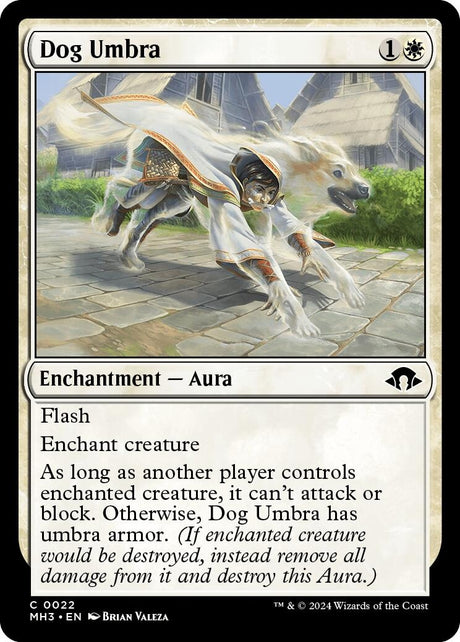 Image for Dog Umbra (22) (Foil) (Modern Horizons 3) - Magic: The Gathering