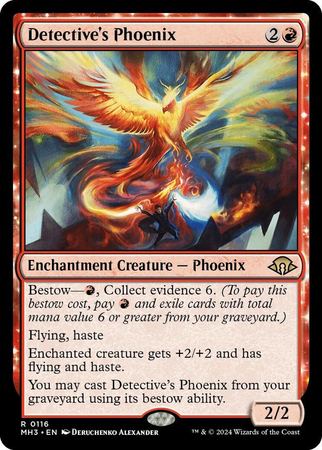 Image for Detective's Phoenix (116) (Foil) (Modern Horizons 3) - Magic: The Gathering