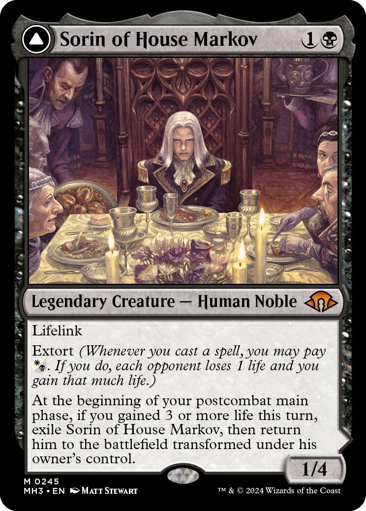 Image for Sorin of House Markov (245) (Foil) (Modern Horizons 3) - Magic: The Gathering