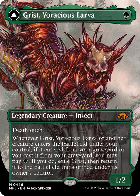 Image for Grist, Voracious Larva (Borderless) (446) (Foil) (Modern Horizons 3) - Magic: The Gathering