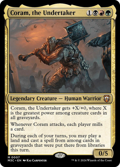 Image for Coram, the Undertaker (7) (Commander: Modern Horizons 3) - Magic: The Gathering