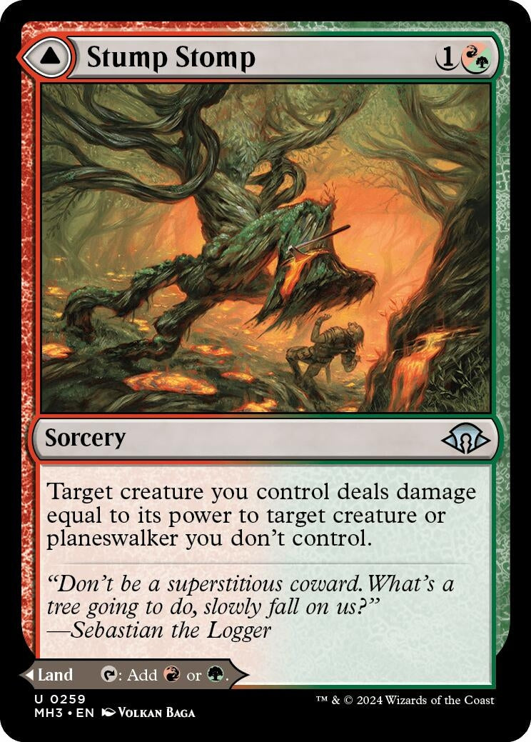 Image for Stump Stomp (259) (Foil) (Modern Horizons 3) - Magic: The Gathering