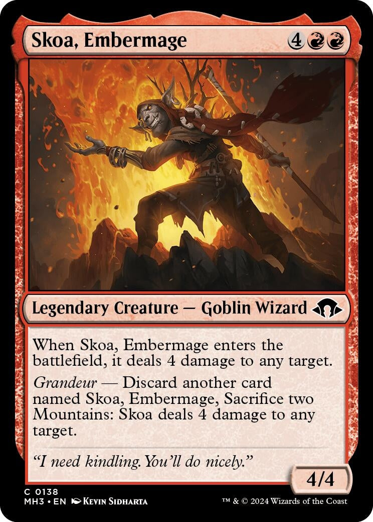 Image for Skoa, Embermage (138) (Foil) (Modern Horizons 3) - Magic: The Gathering