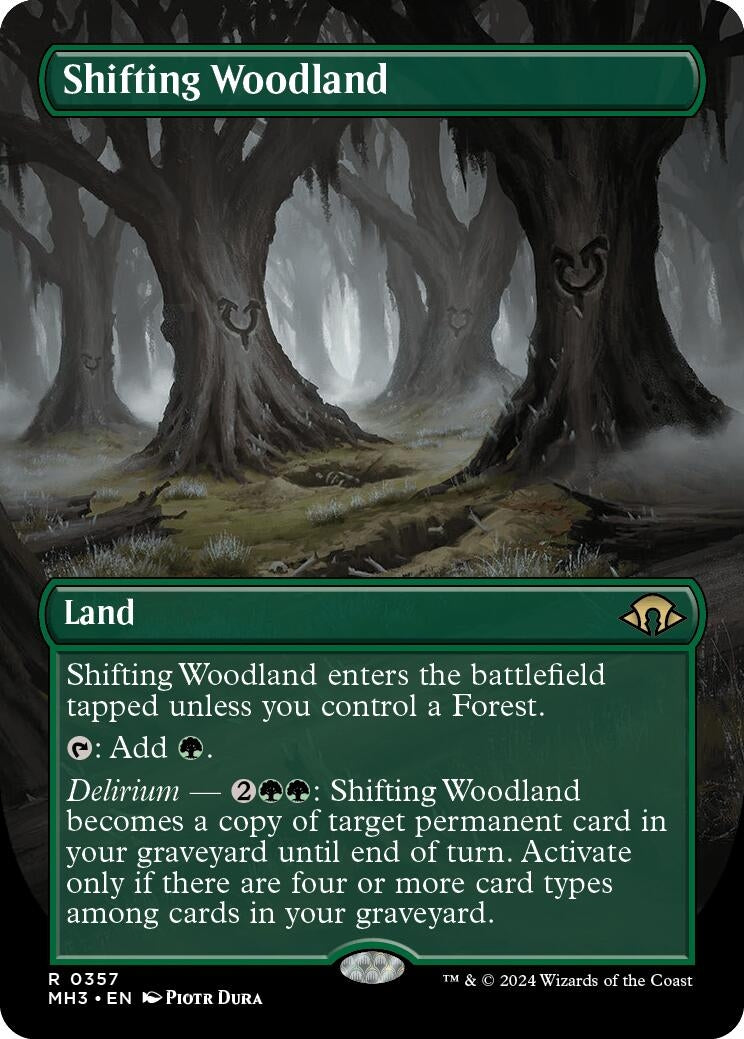 Shifting Woodland (Borderless) (357) (Modern Horizons 3)