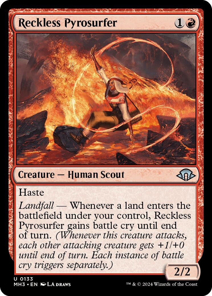 Image for Reckless Pyrosurfer (133) (Foil) (Modern Horizons 3) - Magic: The Gathering