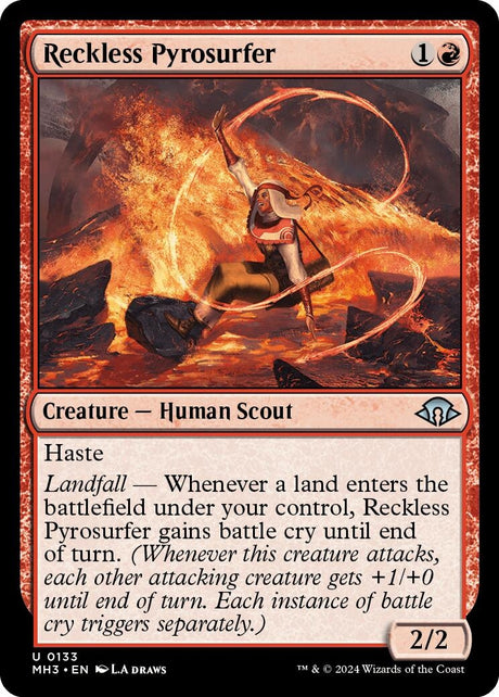 Image for Reckless Pyrosurfer (133) (Foil) (Modern Horizons 3) - Magic: The Gathering