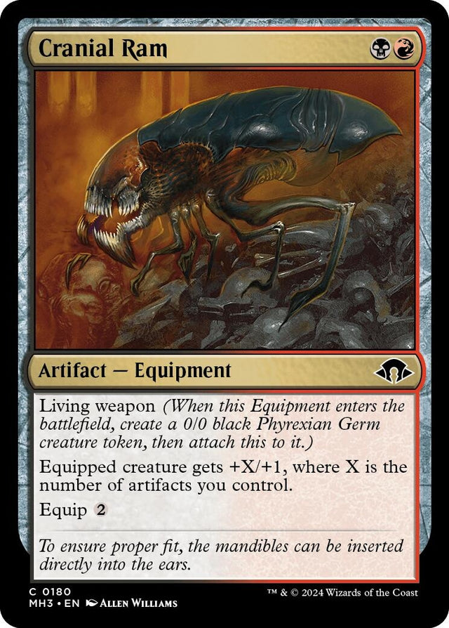 Image for Cranial Ram (180) (Foil) (Modern Horizons 3) - Magic: The Gathering