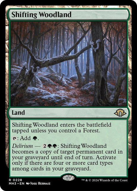 Image for Shifting Woodland (228) (Foil) (Modern Horizons 3) - Magic: The Gathering