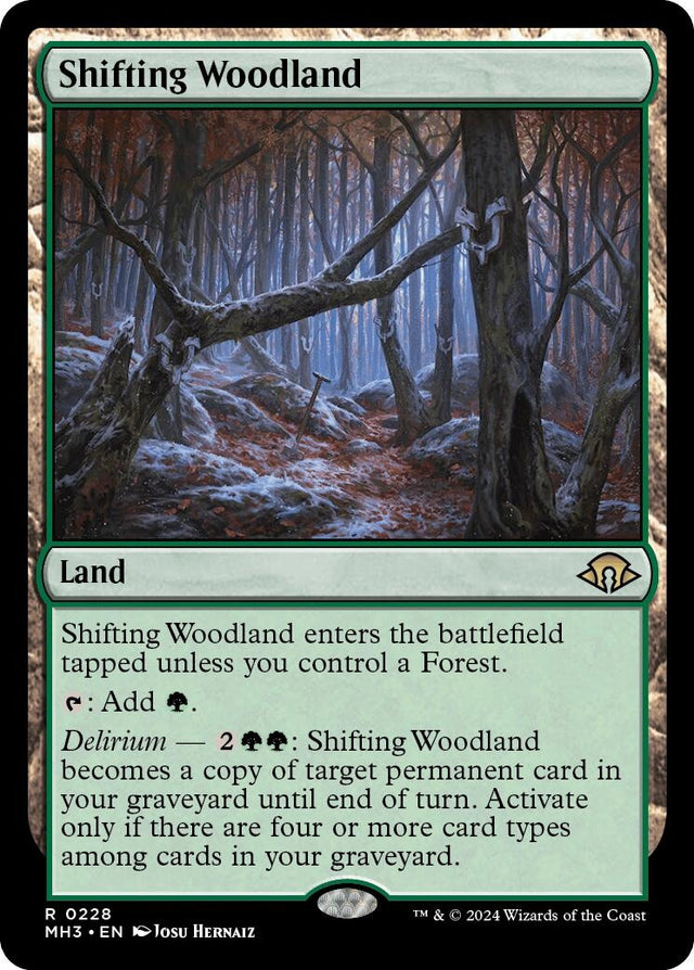 Image for Shifting Woodland (228) (Foil) (Modern Horizons 3) - Magic: The Gathering