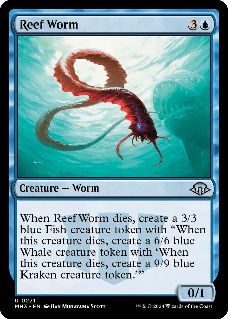 Image for Reef Worm (271) (Foil) (Modern Horizons 3) - Magic: The Gathering