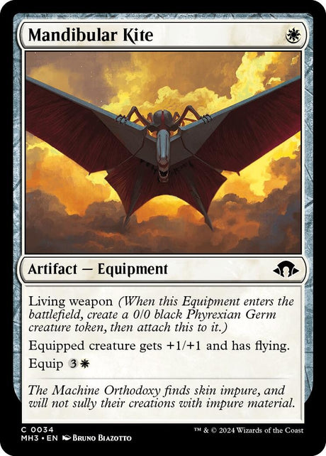 Image for Mandibular Kite (34) (Foil) (Modern Horizons 3) - Magic: The Gathering