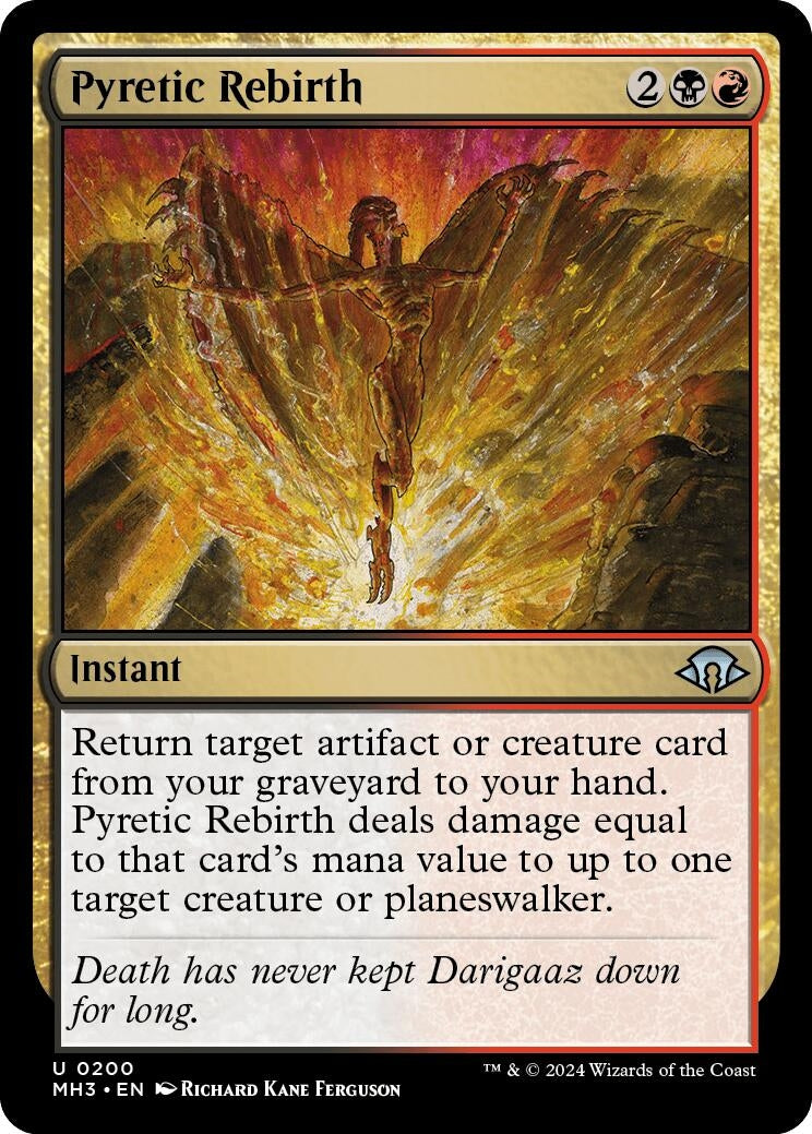 Image for Pyretic Rebirth (200) (Foil) (Modern Horizons 3) - Magic: The Gathering
