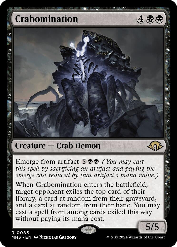 Image for Crabomination (85) (Foil) (Modern Horizons 3) - Magic: The Gathering