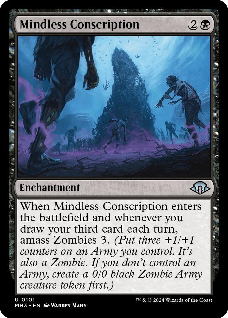 Image for Mindless Conscription (101) (Modern Horizons 3) - Magic: The Gathering