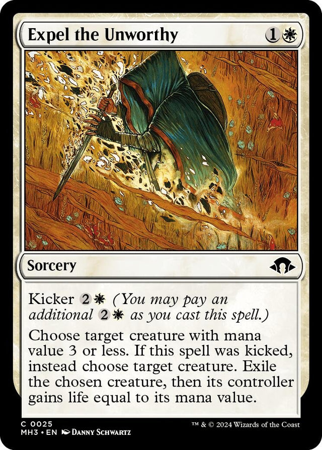Image for Expel the Unworthy (25) (Foil) (Modern Horizons 3) - Magic: The Gathering