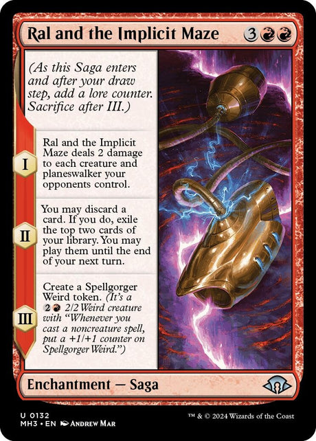 Image for Ral and the Implicit Maze (132) (Foil) (Modern Horizons 3) - Magic: The Gathering
