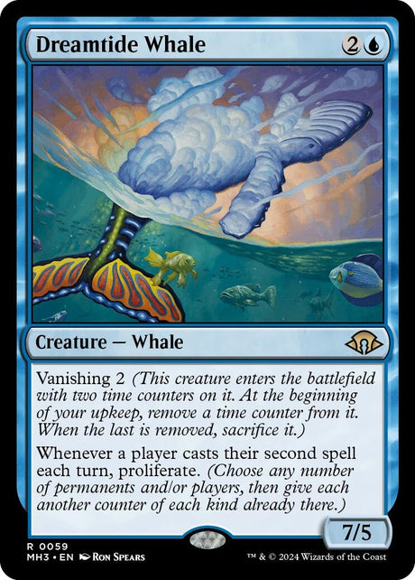 Image for Dreamtide Whale (59) (Foil) (Modern Horizons 3) - Magic: The Gathering