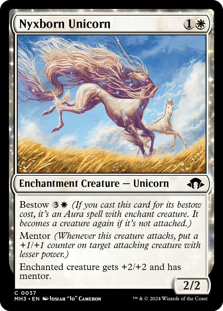 Image for Nyxborn Unicorn (37) (Foil) (Modern Horizons 3) - Magic: The Gathering