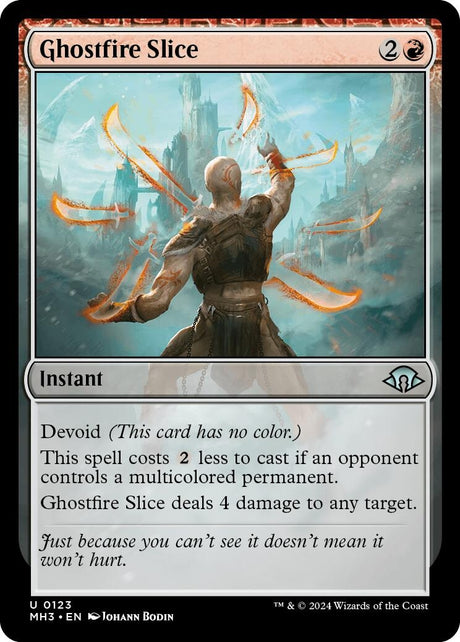 Image for Ghostfire Slice (123) (Foil) (Modern Horizons 3) - Magic: The Gathering