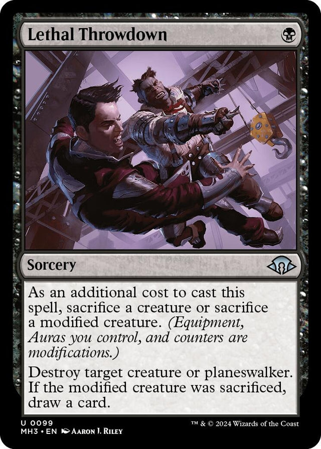Image for Lethal Throwdown (99) (Modern Horizons 3) - Magic: The Gathering