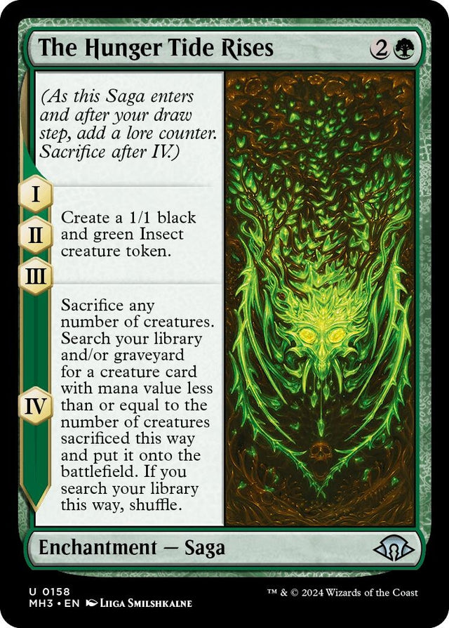 Image for The Hunger Tide Rises (158) (Foil) (Modern Horizons 3) - Magic: The Gathering