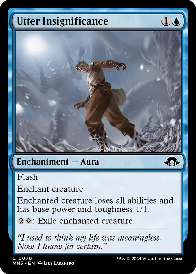 Image for Utter Insignificance (78) (Foil) (Modern Horizons 3) - Magic: The Gathering