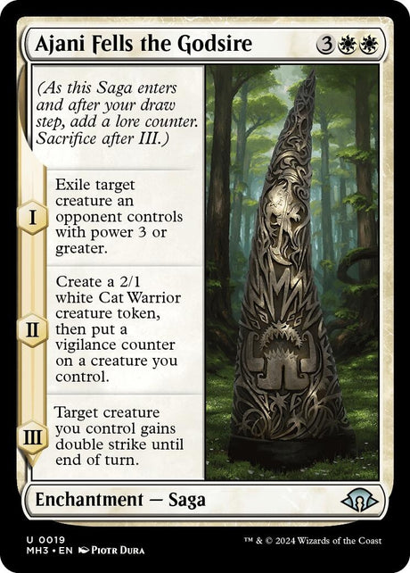 Image for Ajani Fells the Godsire (19) (Modern Horizons 3) - Magic: The Gathering