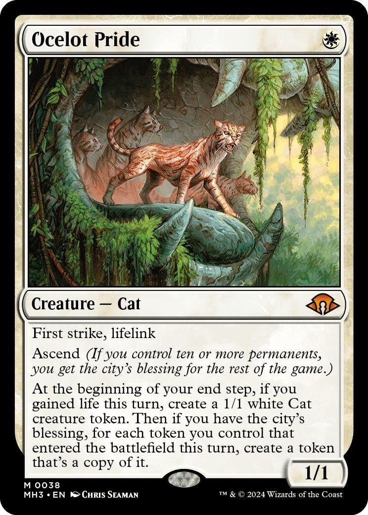 Image for Ocelot Pride (38) (Foil) (Modern Horizons 3) - Magic: The Gathering