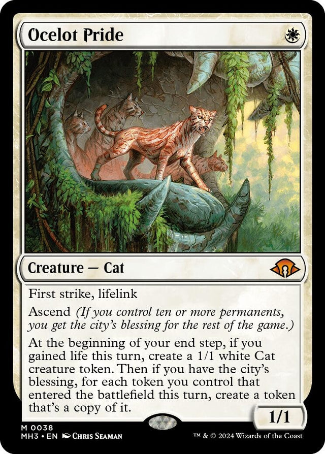 Image for Ocelot Pride (38) (Foil) (Modern Horizons 3) - Magic: The Gathering