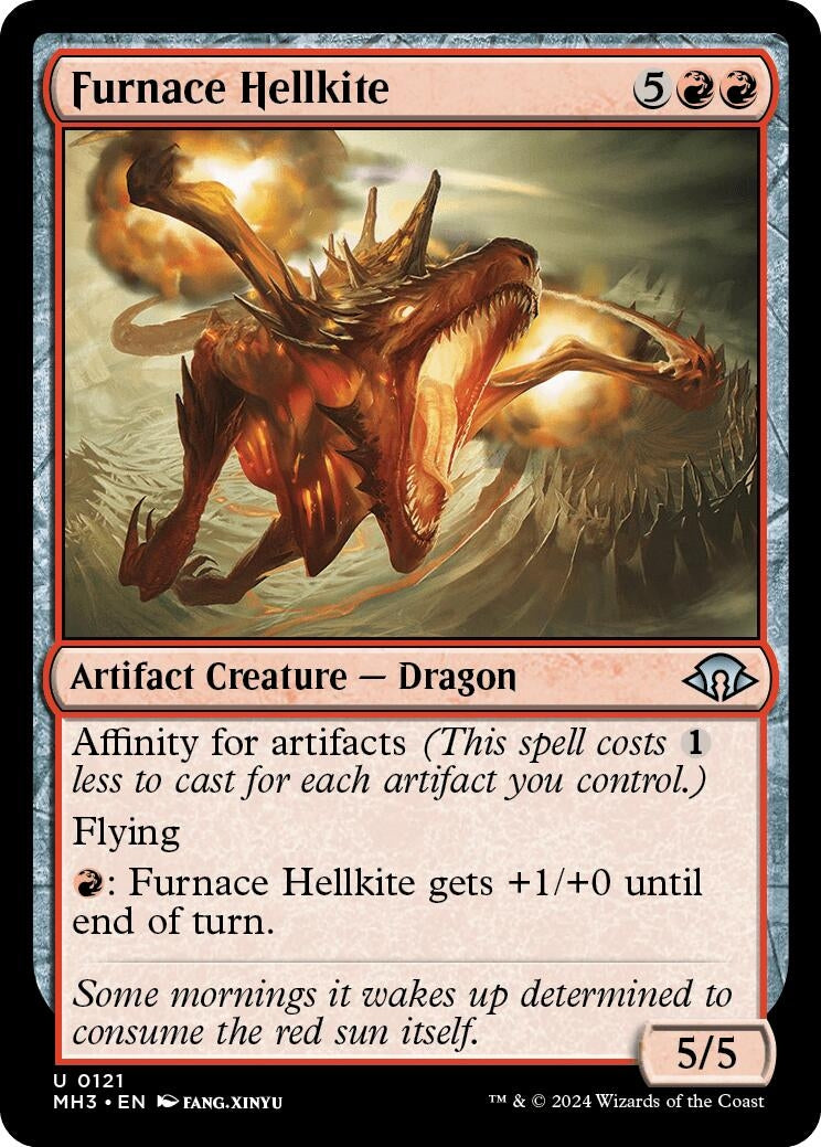 Image for Furnace Hellkite (121) (Foil) (Modern Horizons 3) - Magic: The Gathering