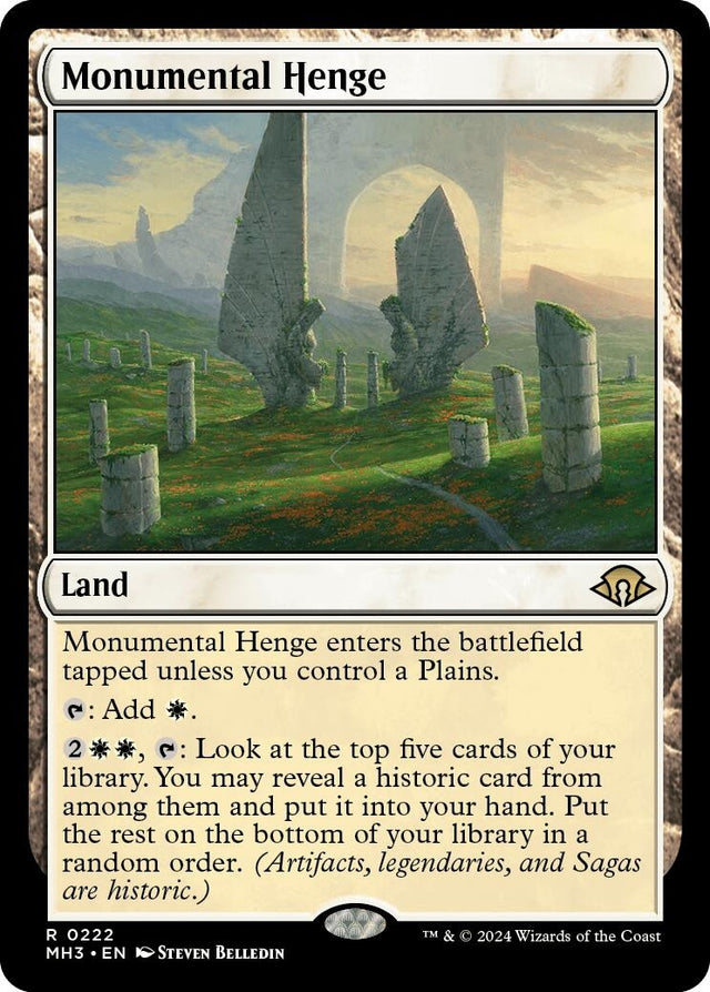 Image for Monumental Henge (222) (Modern Horizons 3) - Magic: The Gathering