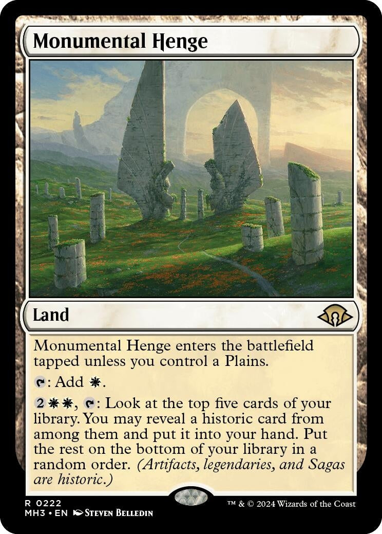 Image for Monumental Henge (222) (Foil) (Modern Horizons 3) - Magic: The Gathering
