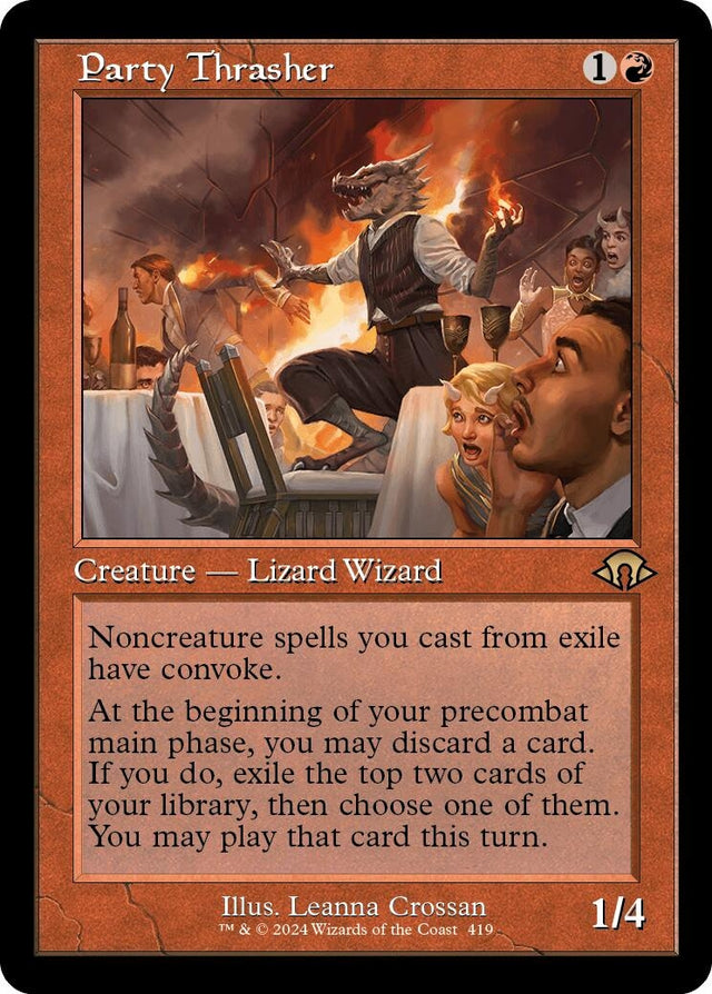 Image for Party Thrasher (Retro Frame) (419) (Modern Horizons 3) - Magic: The Gathering