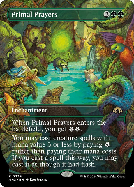Image for Primal Prayers (Borderless) (339) (Modern Horizons 3) - Magic: The Gathering