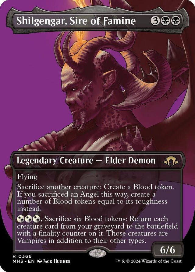 Image for Shilgengar, Sire of Famine (Borderless) (366) (Foil) (Modern Horizons 3) - Magic: The Gathering