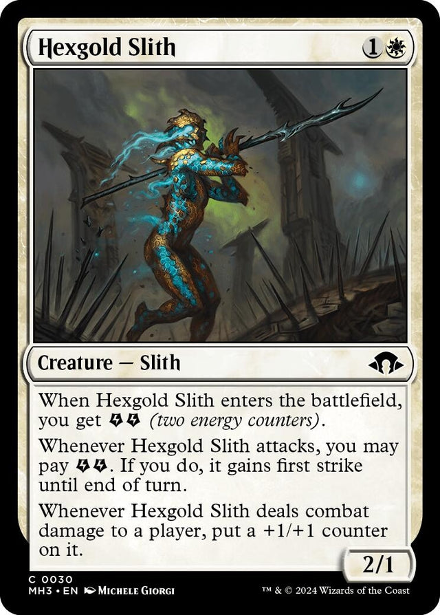 Image for Hexgold Slith (30) (Foil) (Modern Horizons 3) - Magic: The Gathering