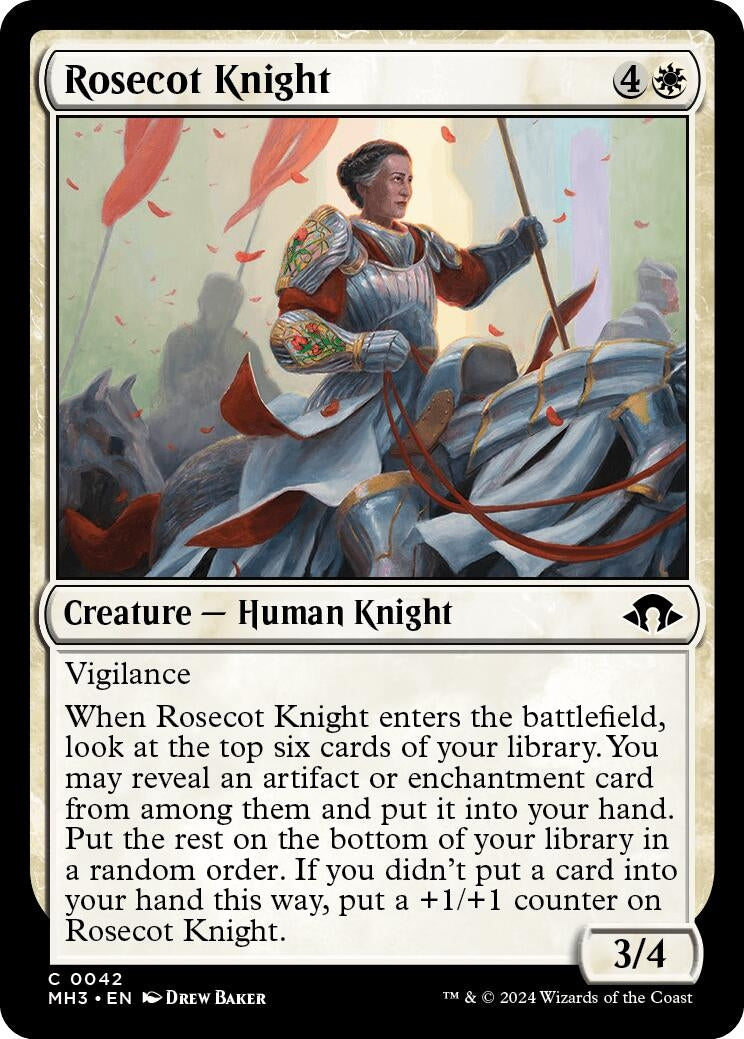 Image for Rosecot Knight (42) (Foil) (Modern Horizons 3) - Magic: The Gathering
