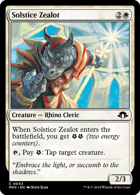 Image for Solstice Zealot (43) (Foil) (Modern Horizons 3) - Magic: The Gathering