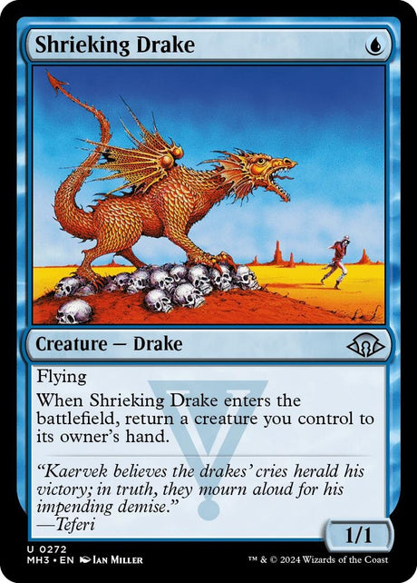 Image for Shrieking Drake (272) (Foil) (Modern Horizons 3) - Magic: The Gathering