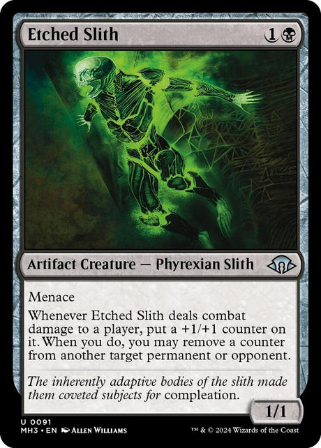 Image for Etched Slith (91) (Foil) (Modern Horizons 3) - Magic: The Gathering